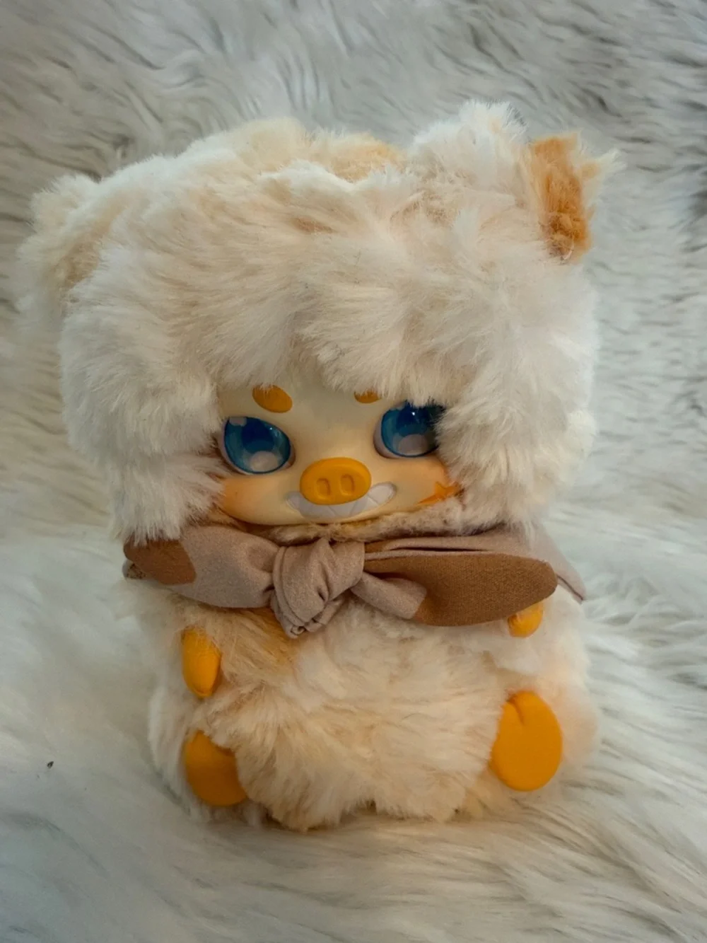 TimeShare Cino Fairy Tale Battle Plush Piglet Toy Cream Tan Stuffed Animal